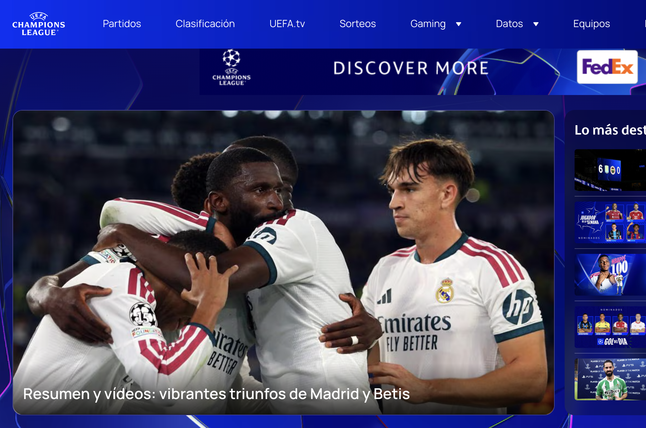 Real Madrid y su remontada «más épica» de todas; España sigue dominando al fútbol: resultados jornada 2, Champions League 2026